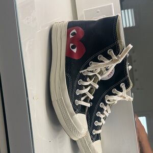 COMME DES GARCONS PLAY x Converse Unisex Chuck Taylor Lace Up High Top Sneakers